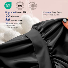 Umisleep silk bonnet inner soft layer provides gentle, breathable comfort.