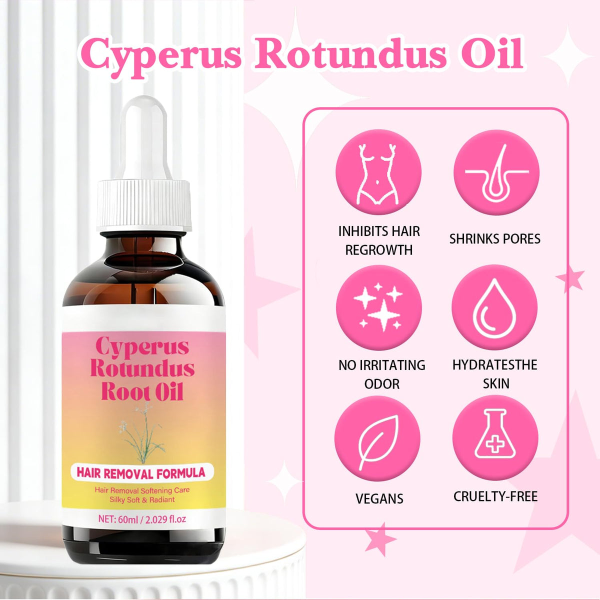 Umizze Cyperus Rotundus Root Oil moisturizes and soothes skin