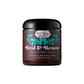 Uncle Funky's Daughter Heal and Renew bottle pour shows moisture release.
