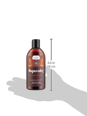 Scalp-clearing action shot of applying Uncle Funky’s Daughter Squeaky cleanser