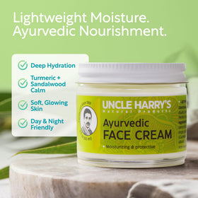 Uncle Harry's turmeric and sandalwood blend, soothing scent close-up.