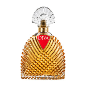 Ungaro Diva flacon ornate cap highlighted in luxury.