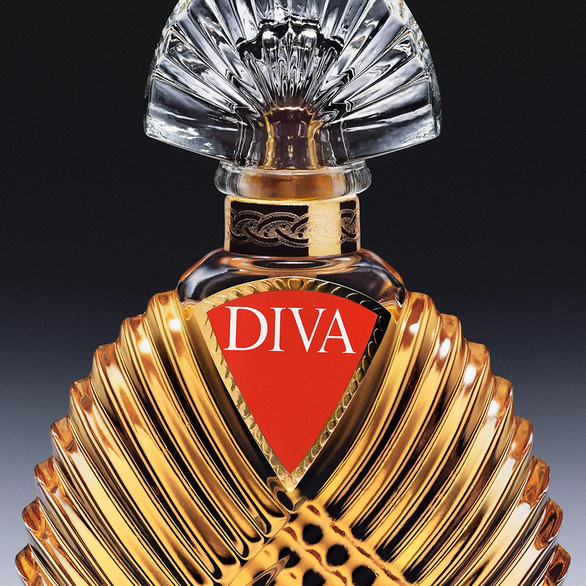 Ungaro Diva bottle glows with warm amber hues for evening wear.