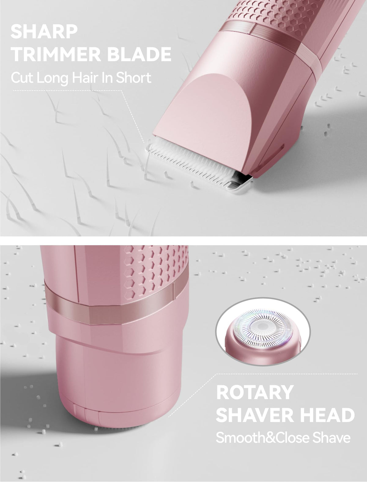Unibono bikini trimmer head with 3 mm guard for precise lines