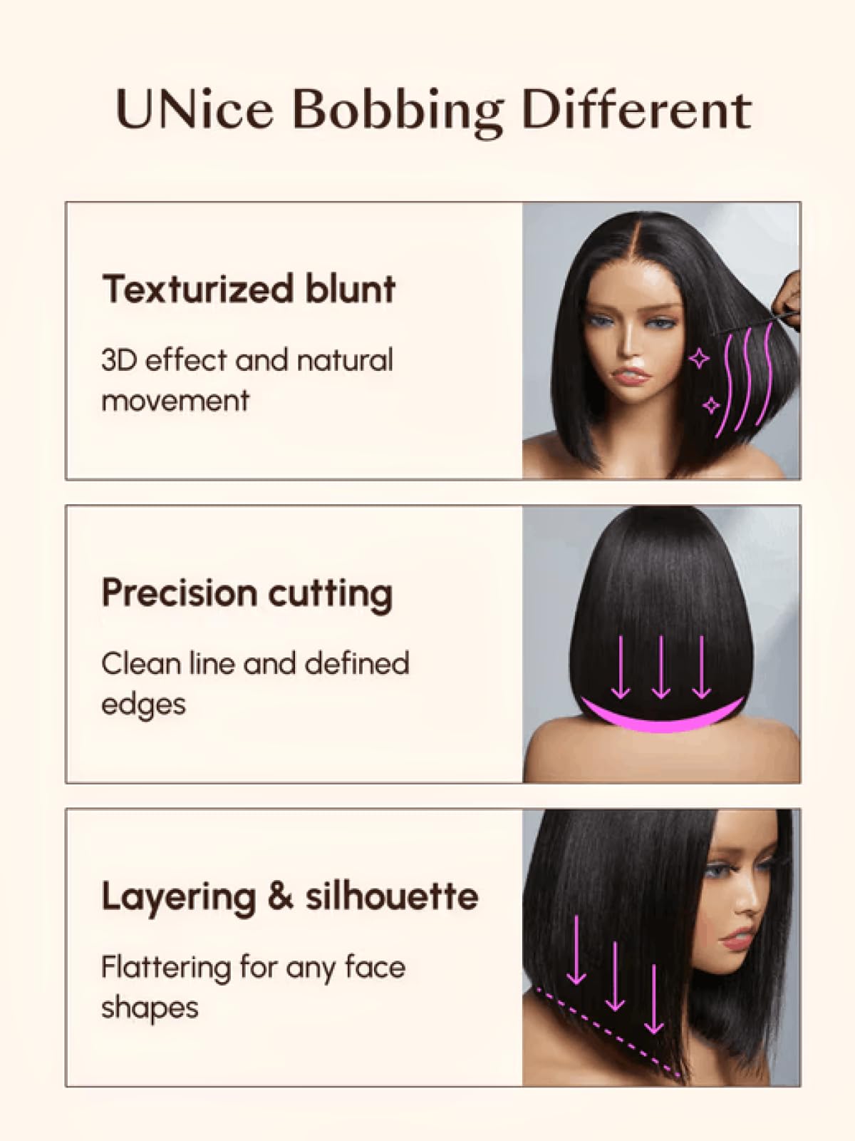 UNICE 7x5 lace closure offers natural scalp appearance