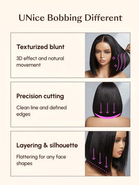 UNICE 7x5 lace closure offers natural scalp appearance