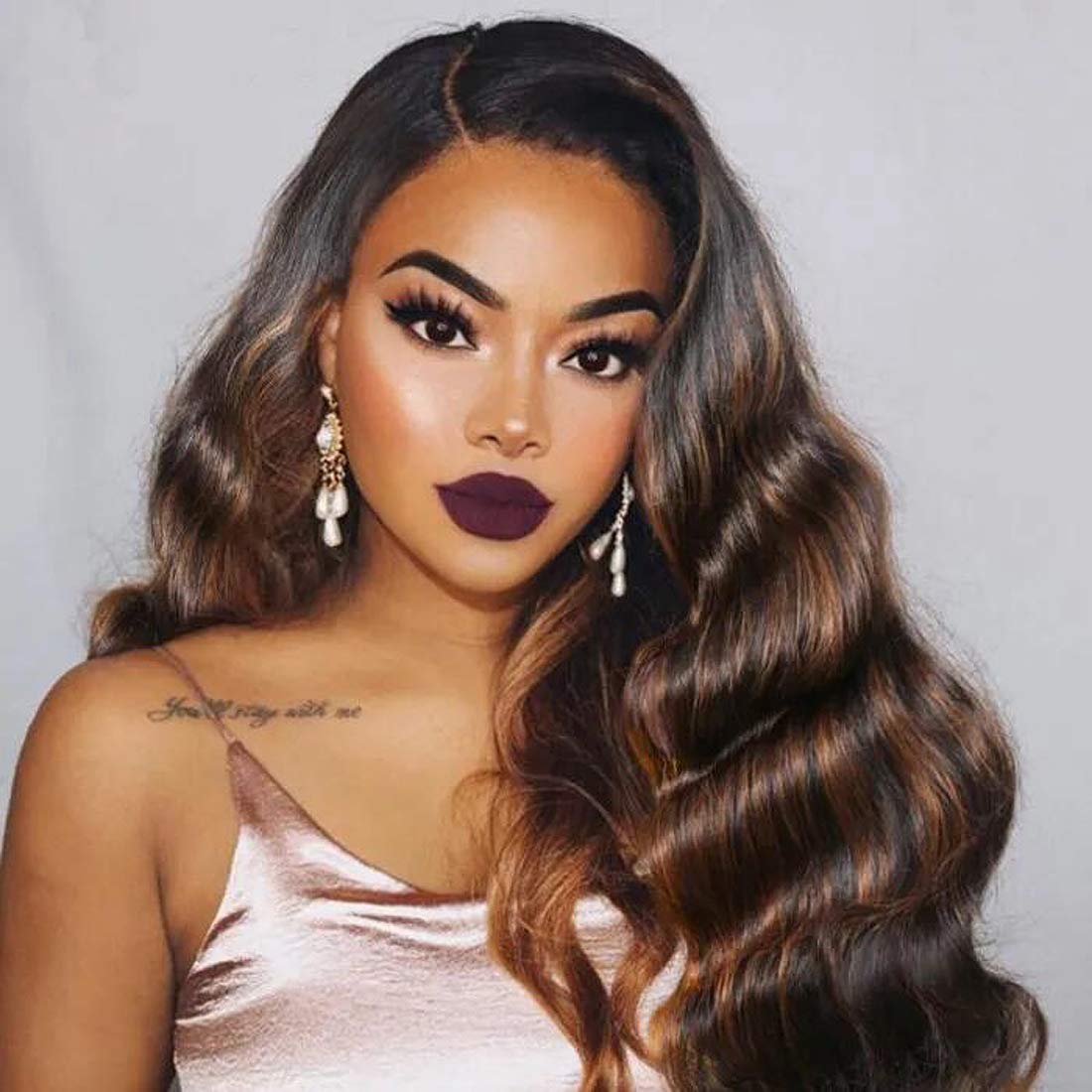UNICE Brazilian Remy ombre blonde weave with soft, tangle-free texture