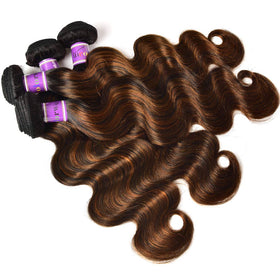 UNICE 18-inch body wave angle shot; holds curls and adds volume.