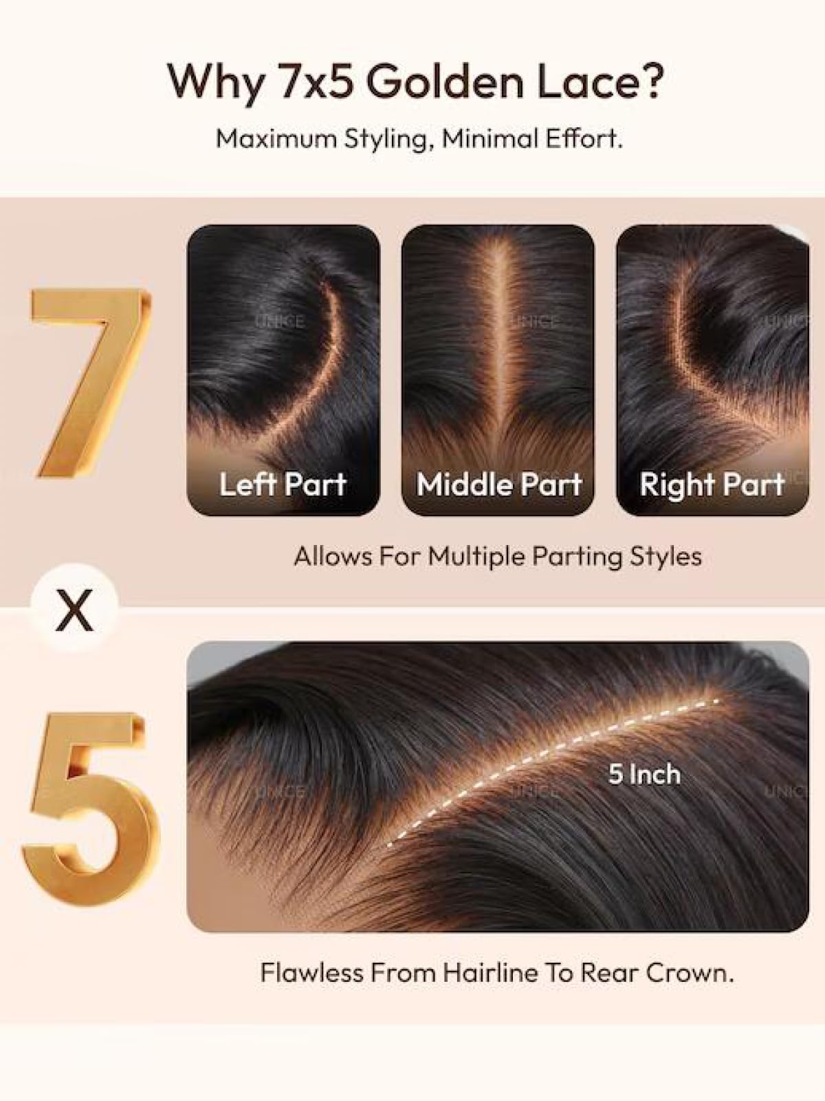 UNICE Bye Bye Knots 150% density for natural volume