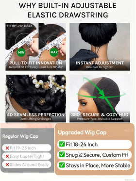 UNICE Bye Bye Knots Wig 150 density adds fullness for Yaki straight