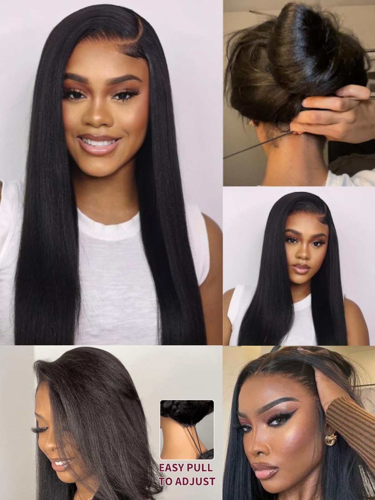 UNICE Bye Bye Knots Wig HD lace close-up shows seamless blend for realism