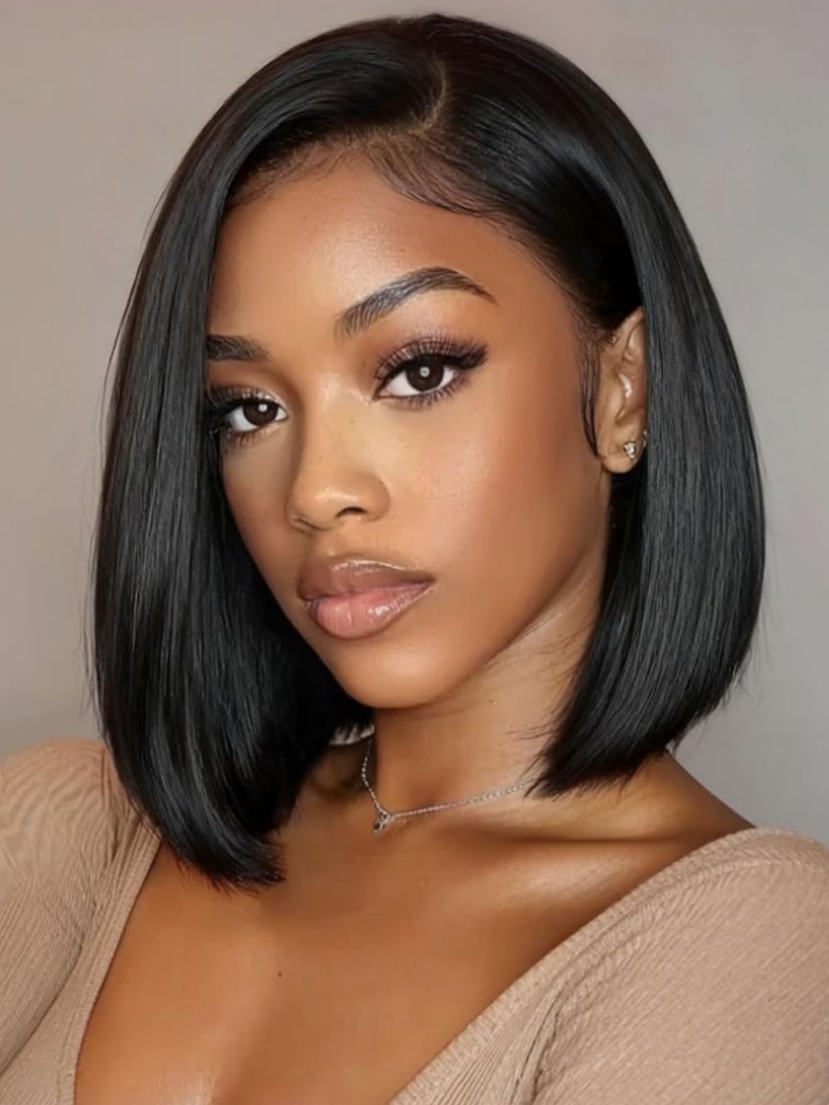UNICE Bye Bye Slip 7x5 lace closure bob wig with natural parting