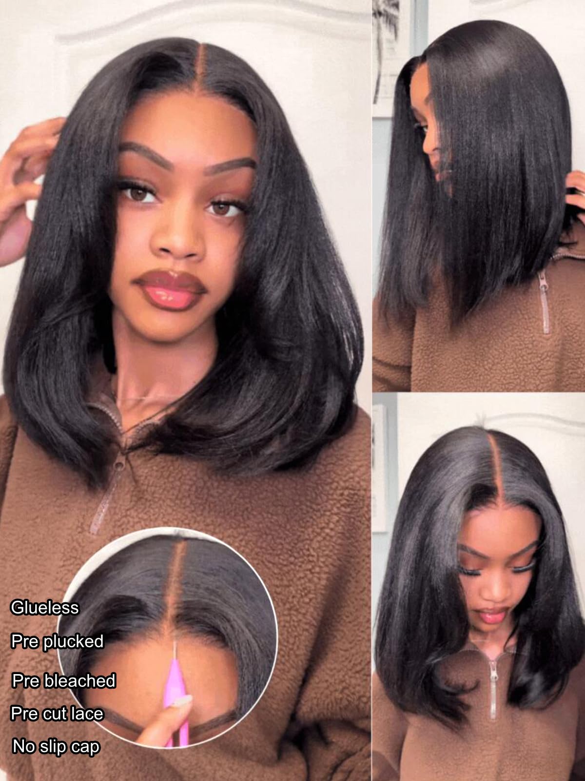 UNICE Bye Bye Slip drawstring keeps wig secure and comfortable.