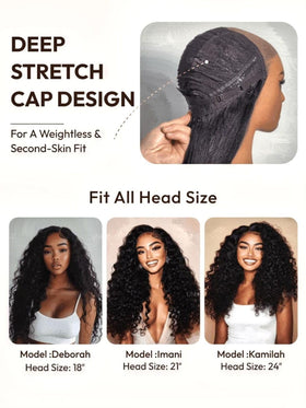 UNICE Bye Bye Slip Wig Drawstring System enables quick, adjustable wear.