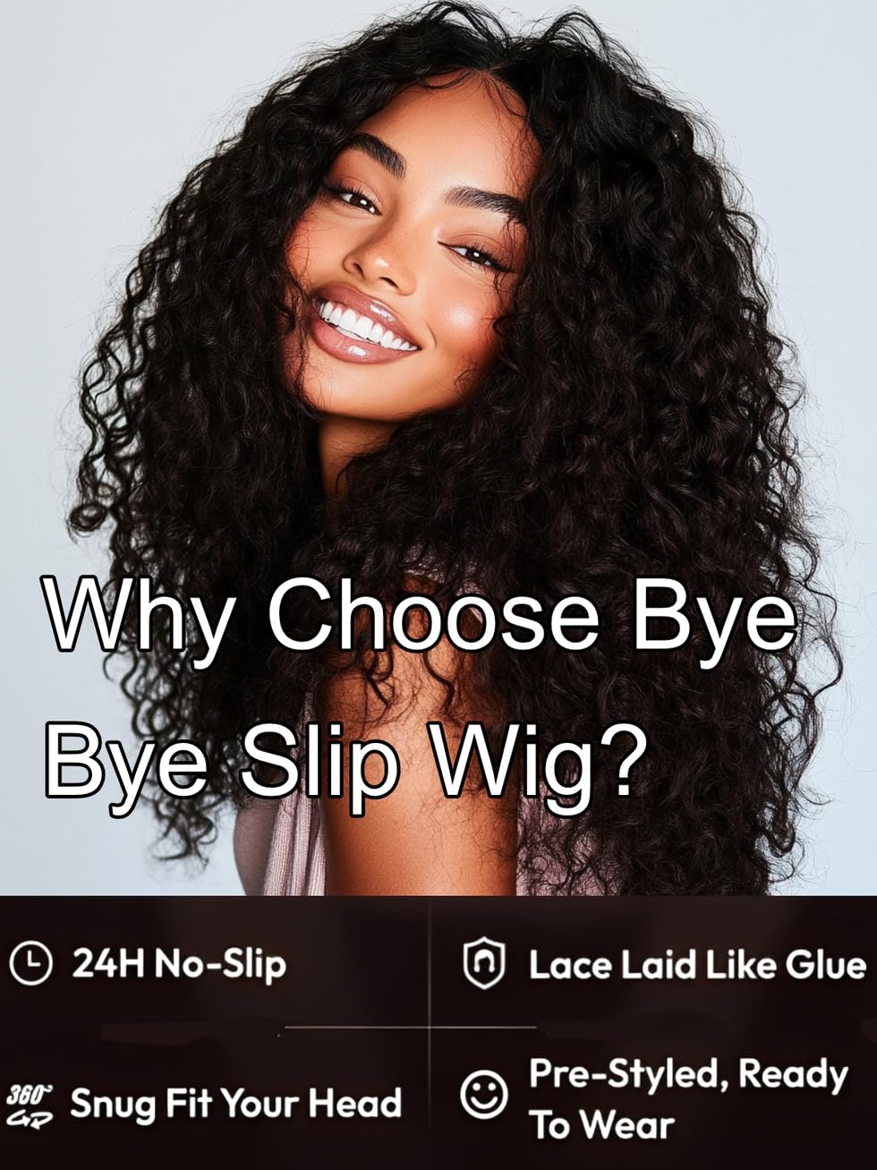 UNICE Bye Bye Slip Wig Pre Plucked Cut ready for immediate styling.
