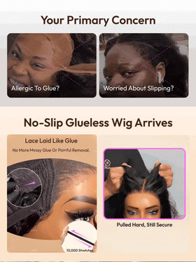 UNICE Bye Bye Slip Wig Silicone Strips provide secure wear during activity.