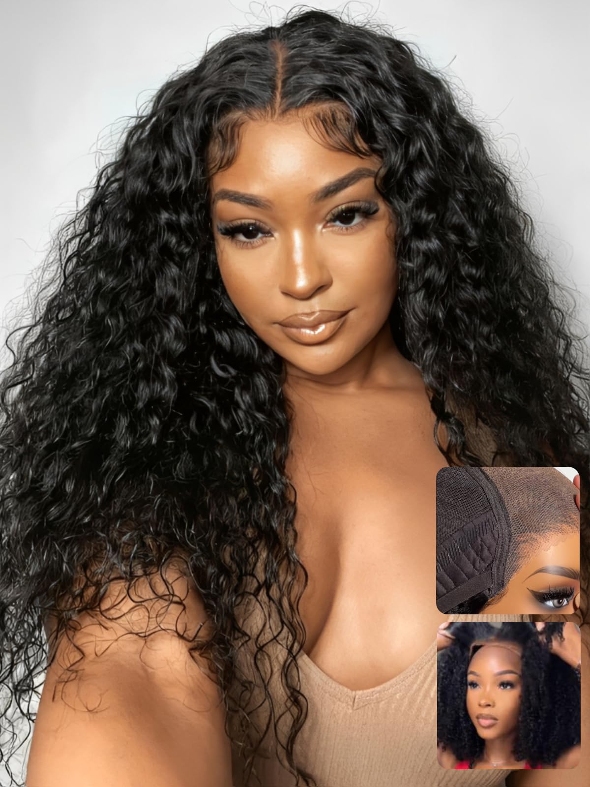 UNICE Bye Bye Slip Wig Water Wave 20-inch for natural movement and long-lasting style.