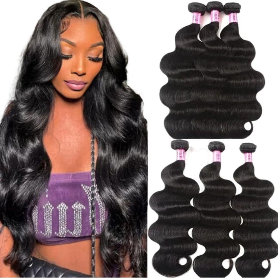 UNICE Hair box package with gifts, premium body wave extensions