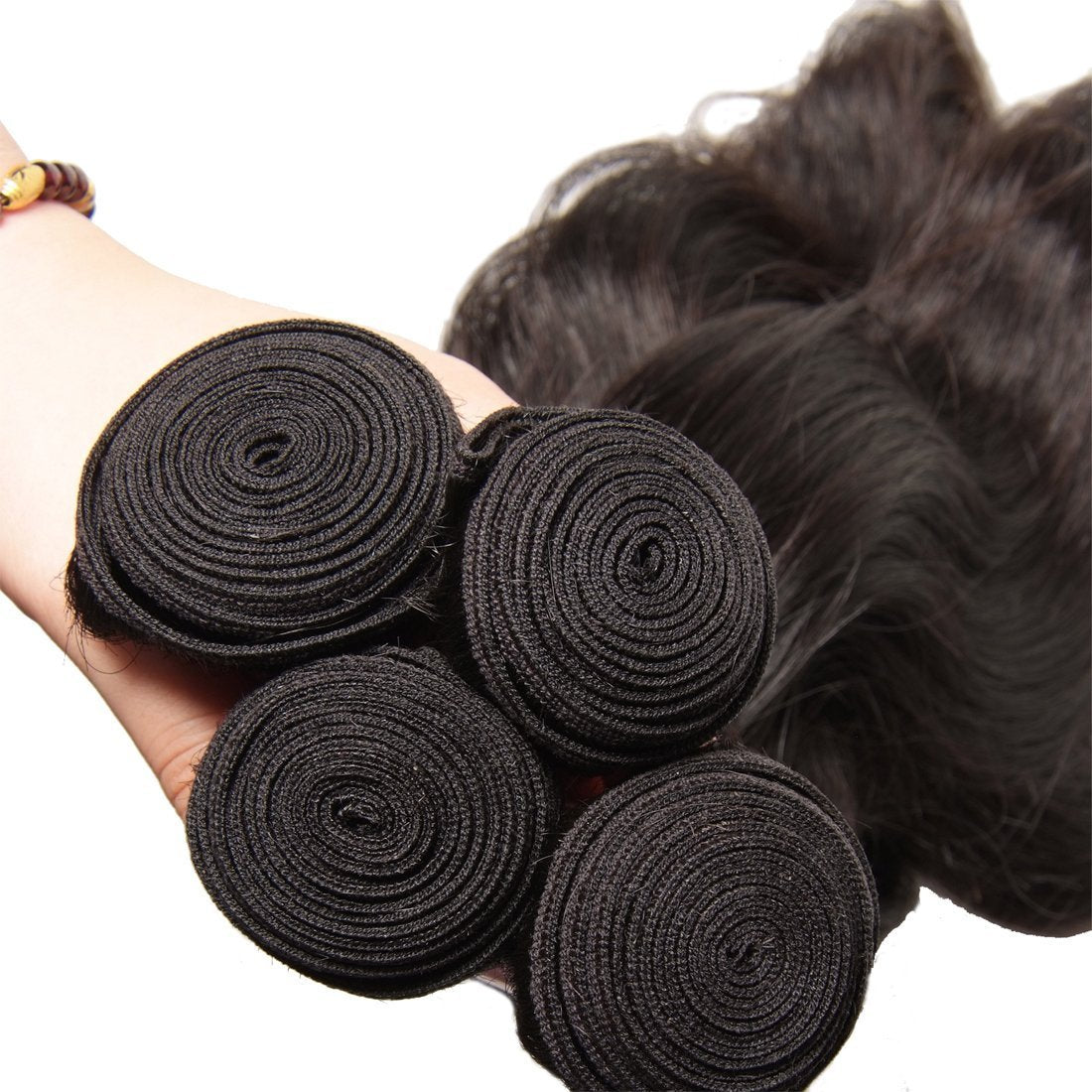 UNICE Hair full head bundles on mannequin, natural look