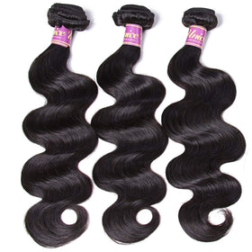 UNICE Hair natural black color bundles, versatile styling options