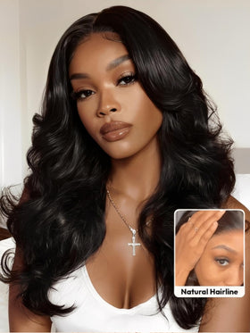 UNICE 7x5 HD lace front close-up showing seamless scalp blend
