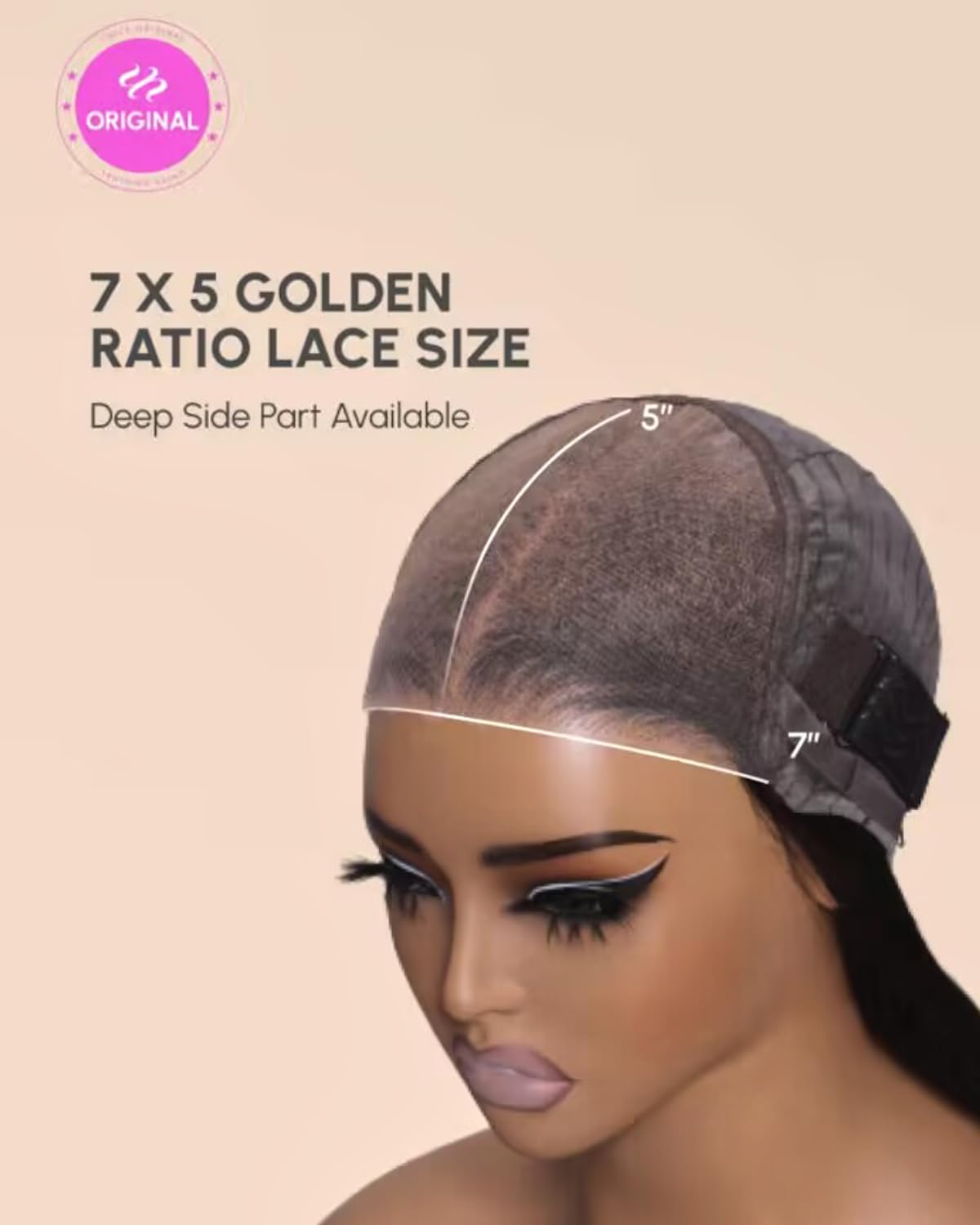 UNICE lace wig 7x5 HD lace for flexible parting