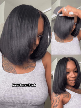 UNICE Ready-to-wear Layered Yaki Straight Bob Wig ready out of the box