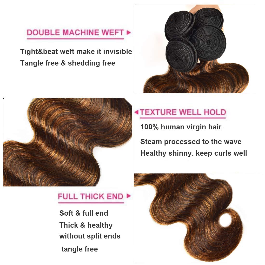 UNICE ombre highlight hair color for fashionable, color-ready looks