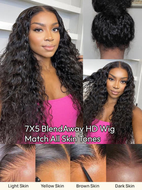 UNICE pre-plucked bleached knots for a natural hairline.