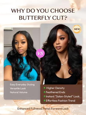 UNICE pre-plucked, pre-cut glueless wig for quick, tool-free wear