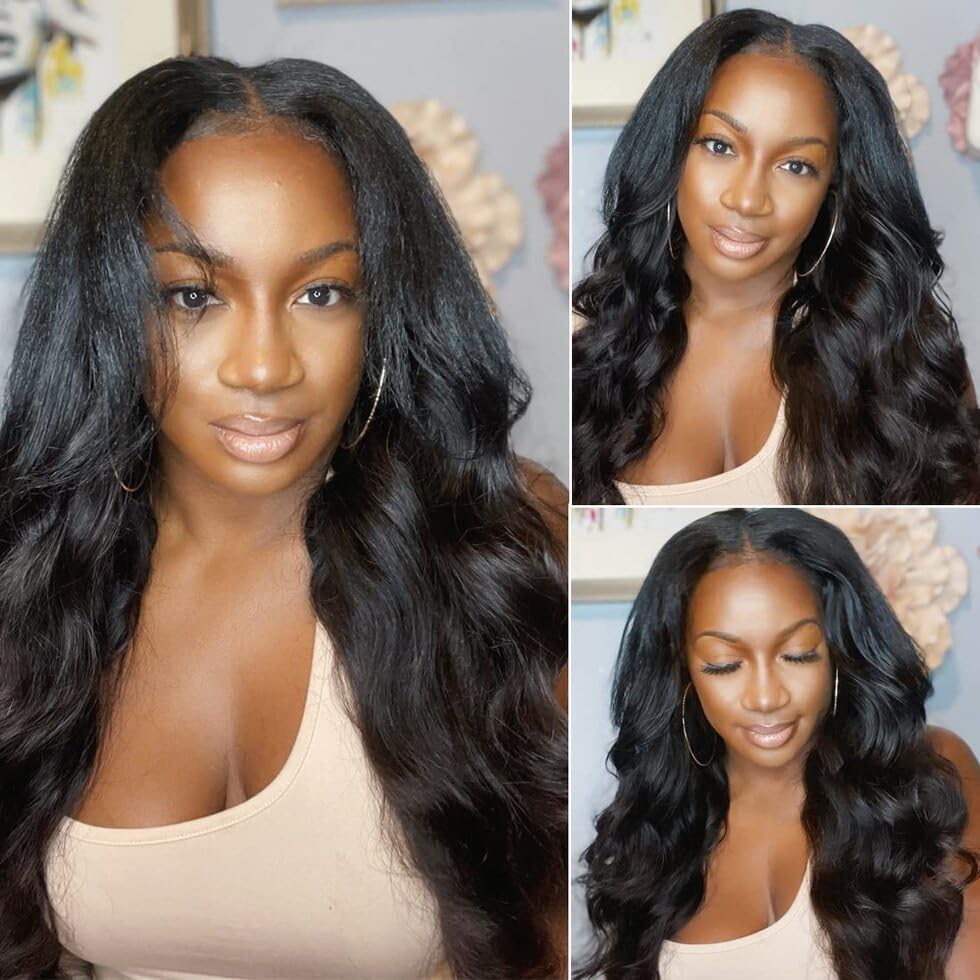UNICE V Part Wig invisiblend edge for natural hairline.