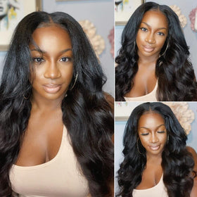 UNICE V Part Wig invisiblend edge for natural hairline.