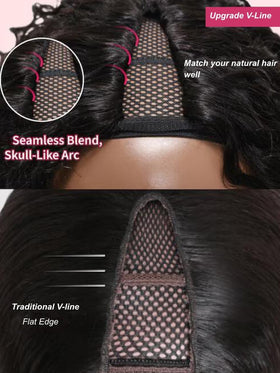UNICE V Part Wig clip-in drawstring enables quick, mess-free styling.