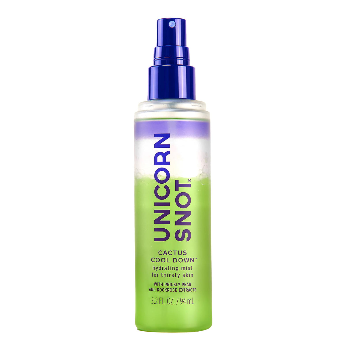 Unicorn Snot Cactus Cool Down bottle delivering cooling hydration after sun exposure