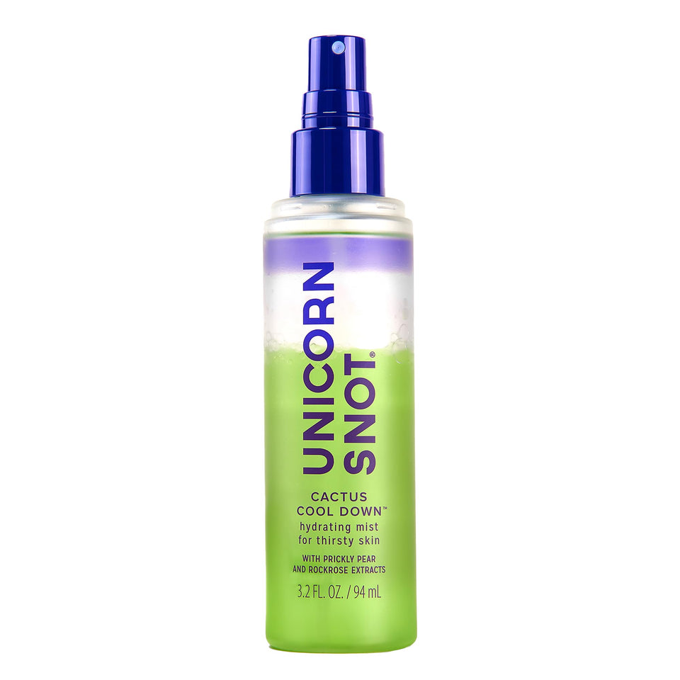 Unicorn Snot Cactus Cool Down bottle delivering cooling hydration after sun exposure