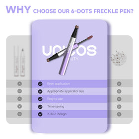 Unicos freckle stamp travel case enables on-the-go touch ups
