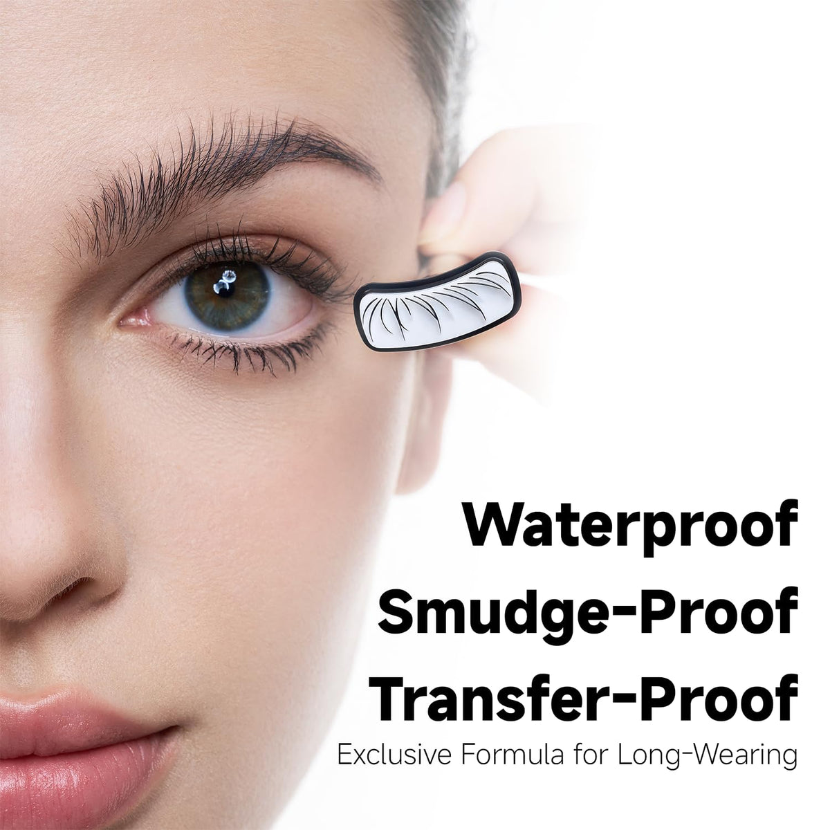 Unicos ultra-fine eyeliner tip at 0.01mm for sharp lash line.