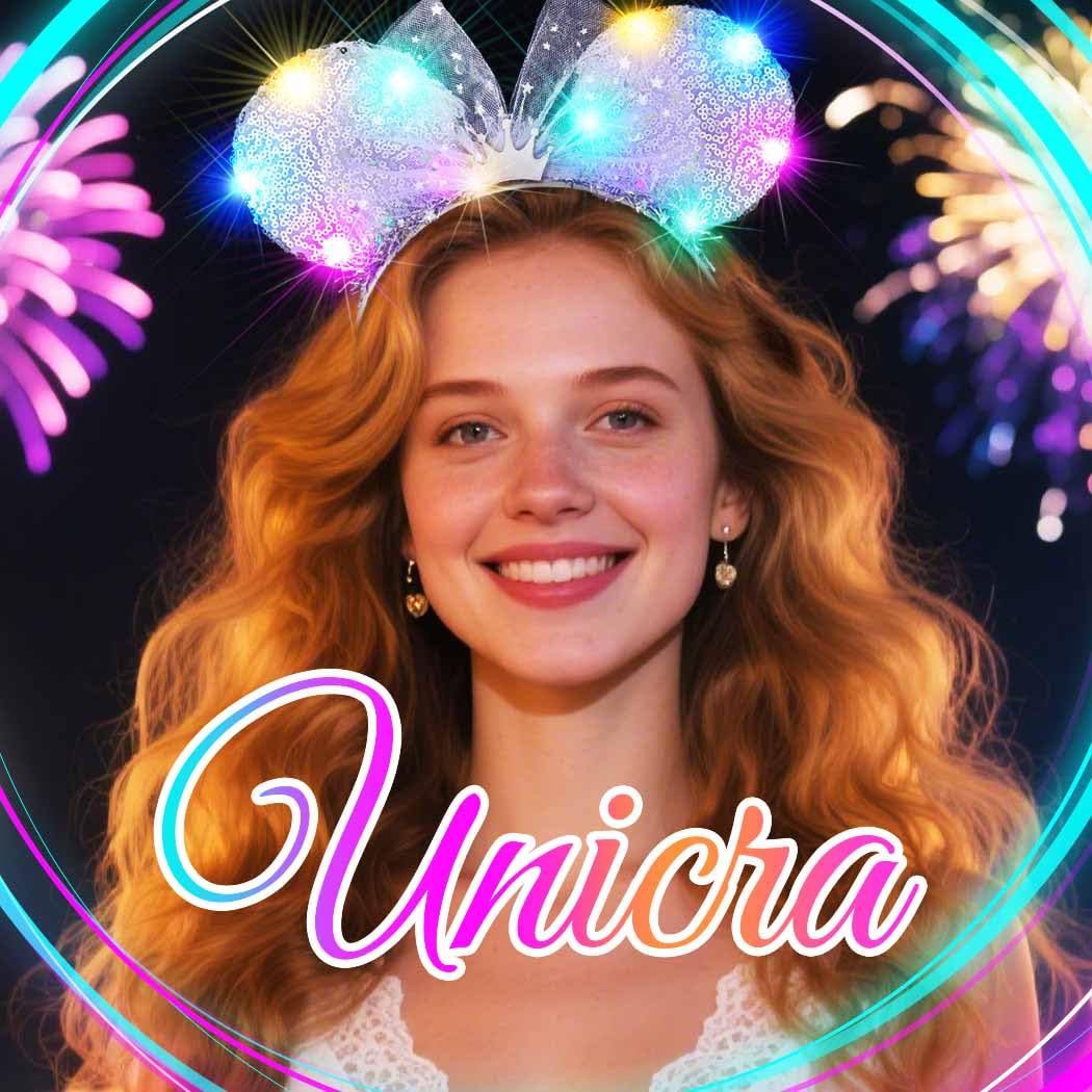 Unicra party headband light-up for festivals and night events.