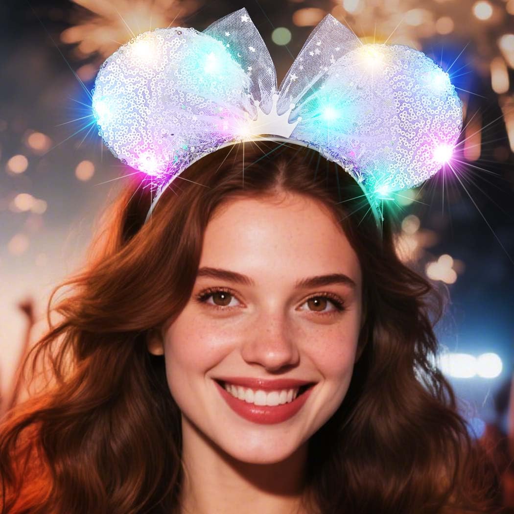 Unicra photo prop headband glows in dark for memorable pictures.