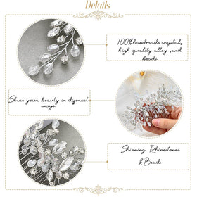 Unicra Silver Backside Hair Comb design for secure wear