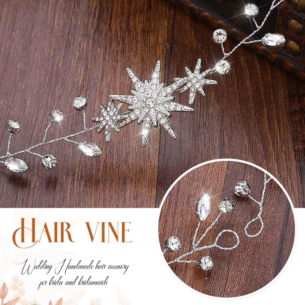 Unicra Star Rhinestone wedding vine gift-ready packaging ideal for brides.
