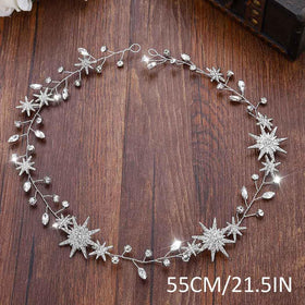 Unicra Star Rhinestone wedding vine styling ideas for elegant updos and braids.