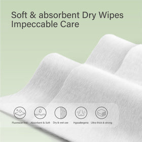 UNIFREE dry wipes makeup remover for quick, gentle makeup removal on sensitive skin.
