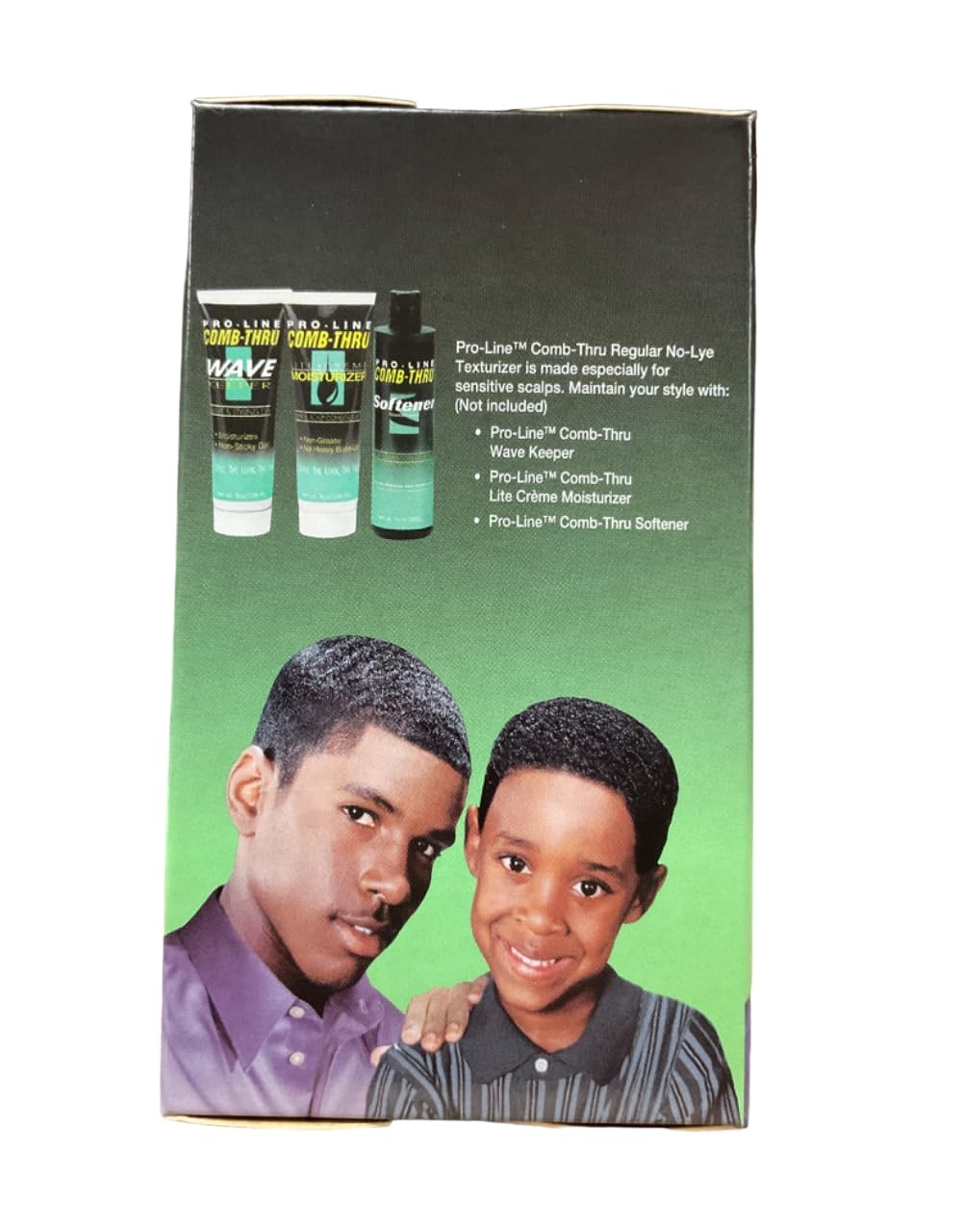 Unilever Pro-Line Comb-Thru 2-N-1 Shampoo and Softener bottle for prep and finish