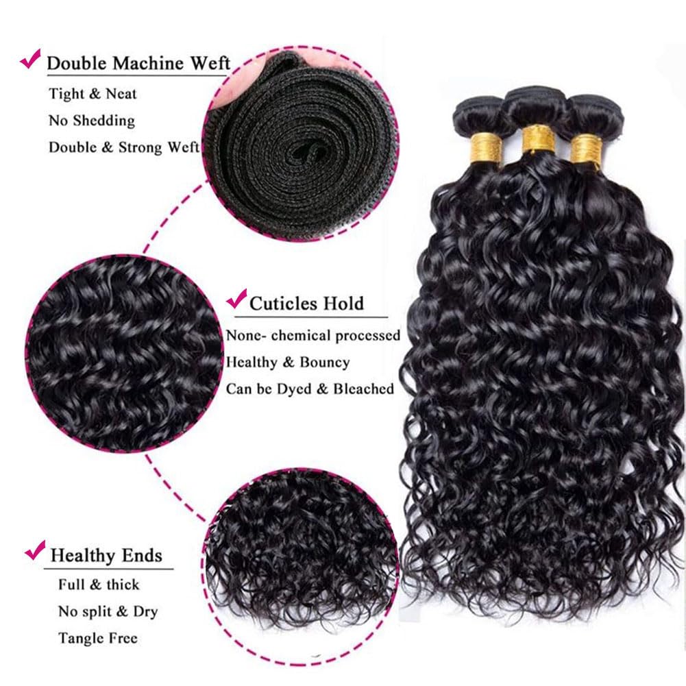 UNILO Natural Black Hair Bundles ready to blend with your own hair.