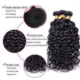 UNILO Natural Black Hair Bundles ready to blend with your own hair.