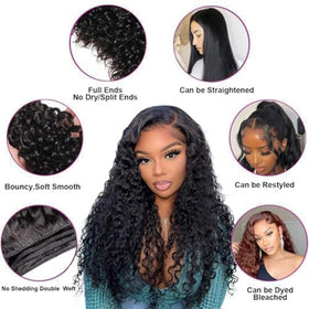 UNILO Styling-ready model showing curl and straight options.