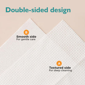 UNIMADE ultra-soft fiber close-up shows gentle texture for sensitive skin.