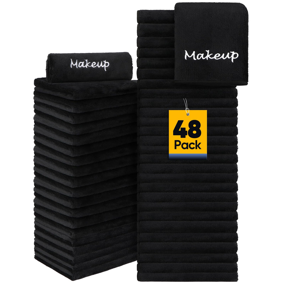 UNIMADE makeup remover cloth 48-pack for facial cleansing with dual-sided fibers.
