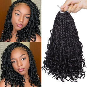 Union Beauty boho box braids 10in package showing easy, heat-resistant synthetic fibers for beginners.
